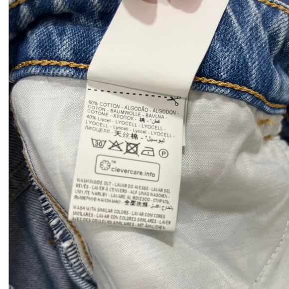 NWT Salsa Jeans Denim Midi Skirt 28 6 Mermaid Western Cowgirl No Slit Light Wash - Picture 10 of 14